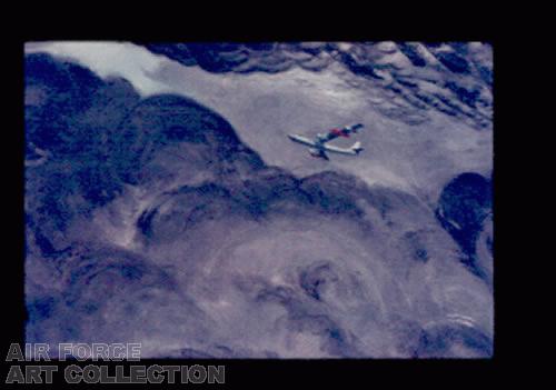 B-47 CLIMBING OUT ON TOP OF THE WEATHER